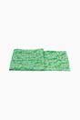 Green Sarta Green Metallic Pinstripe Lightweight Leopard Scarf, Image 3 of 5