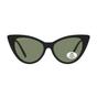 Black Cat Eye Matte Black Green Polarized MP71, Image 1 of 3