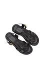 Black XY LONDON Black 'Maddison' Chunky Gladiator Sandals With Ankle Strap, Image 6 of 6