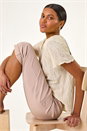 Stone Turn Up Stretch Cargo Trousers, Image 1 of 5