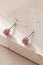 Pink Mia Gioielli Pink Sterling Silver Disco Ball Studs, Image 2 of 2