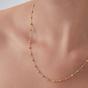 Gold Dorissa Multicolour Sterling Silver Beaded Single Necklace, Image 6 of 6