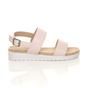 Natural AJVANI Natural Flatform Strappy Sandals, Image 2 of 6