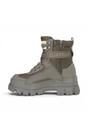 Brown Womens Combat High Ankle Boots-ASPHA-COM, Image 5 of 7