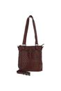 Brown 'Perfezione' Vintage Woven Leather Shoulder Bag, Image 2 of 4