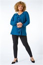 Black Curve Ponte Jersey Stretch Legging , Image 2 of 4