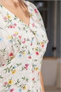 White Dusk Ditsy Broderie Midi Dress, Image 4 of 4