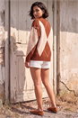 Rust Argyle Knit Jumper, Image 3 of 4