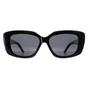 Black Montana Black Rectangle Shiny Black Smoke Polarized MP56, Image 1 of 4
