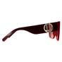 Red Marc Jacobs Red Rectangle Red Burgundy MARC 687/S, Image 4 of 4
