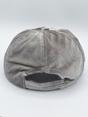 Grey SVNX Grey Velvet Baseball Cap, Image 3 of 4
