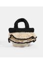 Black Saffira - Straw Crossbody Bag - Black, Image 1 of 3
