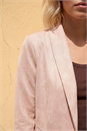 Light Pink Petite Faux Suede Jacket, Image 4 of 4
