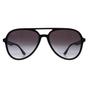 Black Ray-Ban Black Aviator Polished Black Grey Gradient RB4376, Image 1 of 3