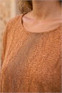Camel  Bubble Hem Top, Image 4 of 4