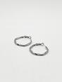 Silver Twist Hoops, Image 5 of 5