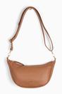 Tan Etre Tan Faux Leather Half Moon Crossbody Bag, Image 1 of 5