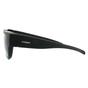 Black Suncovers Oval Matte Black Grey Polarized Sunglasses, Image 3 of 4