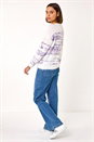 Ivory  Space Dye Fluffy Knit Jumper, Image 3 of 5