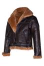 Brown Womens RAF Sheepskin Flying Jacket-Albay, Image 2 of 4