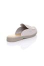 Light Grey AJVANI Light Grey Flat Slip On Open Back Loafers Mules, Image 4 of 4