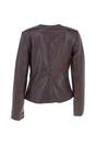 Brown Ashwood Leather Brown 'Corina' Collarless Casual Leather Jacket, Image 4 of 4