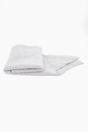 Light Grey Plain Heavyweight Asymmetric Winter Scarf, Image 4 of 4