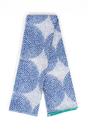 Blue Circles Spotted Cotton Lightweight Scarf, Image 2 of 4