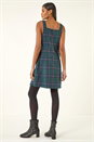 Forest  Check Print Pinafore Dress, Image 4 of 5
