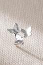 Silver Sterling Silver Butterfly Trio Stud Earrings, Image 2 of 3