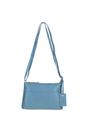 Blue 'Dublin' Elegant Real Leather Crossbody Bag, Image 3 of 5