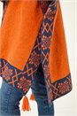 Rust Nordic Pattern Cape, Image 5 of 5
