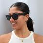 Brown Ray-Ban Brown Rectangle Tortoise Green Polarized Sunglasses, Image 3 of 3