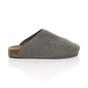 Grey AJVANI Grey Footbed Mules Slippers, Image 2 of 6