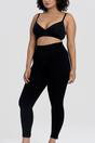 Black Black Sculpting Leggings Supportive Fit, Image 4 of 5