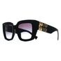 Black Miu Miu Black Square Black Gradient Grey MUB05S, Image 2 of 3