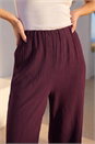 Wine Petite Textured Trouser, Image 4 of 4