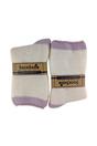 Purple 1 Pack Ladies Alpaca Wool Slipper Bed Socks with Star Grips, Image 2 of 4