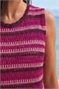 PINK Shimmer Stripe Knit Vest, Image 4 of 4