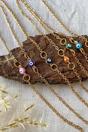 Black Tiny Evil Eye Beaded Charm Bracelet, Image 2 of 2