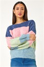 Multi  Dusk Stripe Knit Jumper, Image 2 of 5