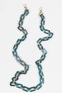 Teal Sarta Teal Square Link Acrylic Bag Strap, Image 3 of 3