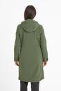 Dark Green Enya Longline Waterproof Softshell Jacket, Image 3 of 6