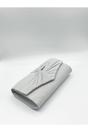 Silver Ruched Clutch Bag, Image 5 of 5