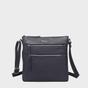 Navy 'CORI' Pebble Grain Soft Real Leather Crossbody Bag, Image 1 of 6