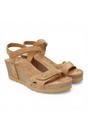 Brown Womens Cushioned Wedge Sandals-Julia B74, Image 2 of 8