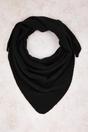 Black Soft Brushed Knit Oversized Triangle Bandana Scarf, Image 1 of 3
