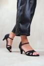 Black 'Artemis' Mid High Heels, Image 1 of 3
