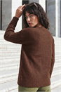 Chocolate Cable Knit Jumper, Image 3 of 4