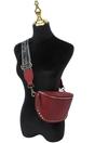 Burgundy Sling Style Cross Body Bag, Image 2 of 2